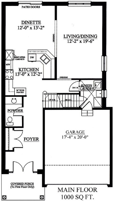 The yorkshire - Main Floor - Floorplan